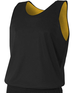 A4 Men's Reversible Mesh Tank NF1270 | Black/ Gold - Front