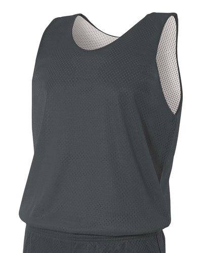 A4 Men's Reversible Mesh Tank NF1270 | Graphite/ White - Front