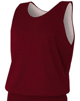 A4 Men's Reversible Mesh Tank NF1270 | Cardinal/ White - Front