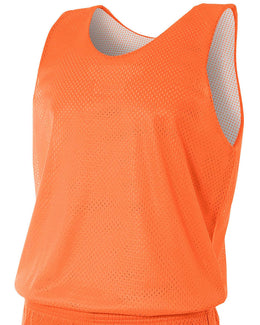 A4 Men's Reversible Mesh Tank NF1270 | Orange/ White - Front