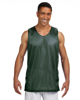 A4 Men's Reversible Mesh Tank NF1270 | Hunter/ White - Front
