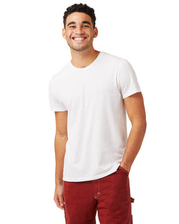 Alternative Men's Heritage Garment-Dyed Distressed T-Shirt 04850C1 | White Reactive - Front