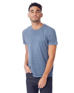Alternative Men's Heritage Garment-Dyed Distressed T-Shirt 04850C1 | Dk Blue Pigmnt - Front
