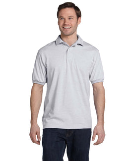Hanes Jersey Knit Polo Shirt 054 | Ash - Front