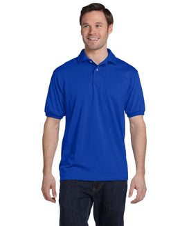 Hanes Jersey Knit Polo Shirt 054 | Deep Royal - Front