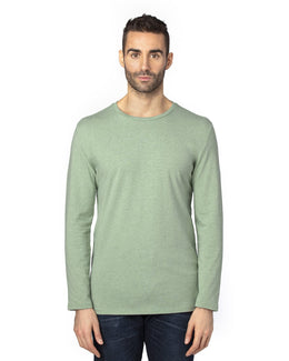 Threadfast Apparel Unisex Ultimate Long Sleeve T-Shirt 100LS | Army Heather - Front
