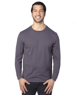 Threadfast Apparel Unisex Ultimate Long Sleeve T-Shirt 100LS | Graphite - Front