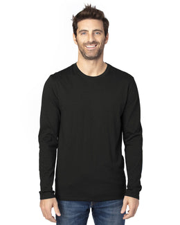 Threadfast Apparel Unisex Ultimate Long Sleeve T-Shirt 100LS | Black - Front