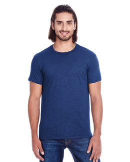 Threadfast Apparel Mens Slub Jersey Short Sleeve Tee 101A | Navy Slub - Front