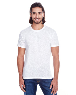 Threadfast Apparel Mens Slub Jersey Short Sleeve Tee 101A | White Slub - Front