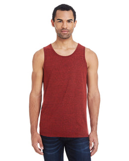 Threadfast Apparel Unisex Triblend Tank 102C | Card Blck Trblnd - Front