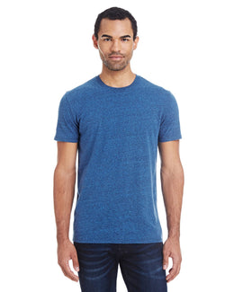 Threadfast Apparel Unisex Triblend Short Sleeve Tee 102A | Royal Blk Trblnd - Front