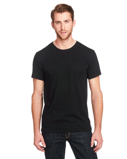 Threadfast Apparel Unisex Triblend Short Sleeve Tee 102A | Solid Blk Trblnd - Front