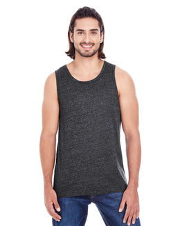 Threadfast Apparel Unisex Triblend Tank 102C | Black Triblend - Front