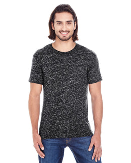 Threadfast Apparel Blizzard Jersey Short Sleeve Tee 104A | Black Blizzard - Front