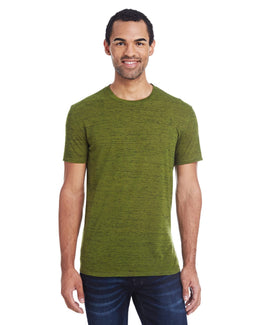 Threadfast Apparel Blizzard Jersey Short Sleeve Tee 104A | Olive Blizzard - Front