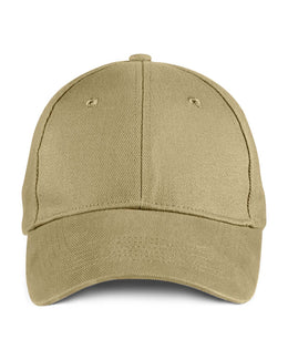 Anvil 6-Panel Brushed Twill Cap 136 | Khaki - Front