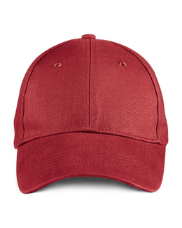 Anvil 6-Panel Brushed Twill Cap 136 | Red - Front