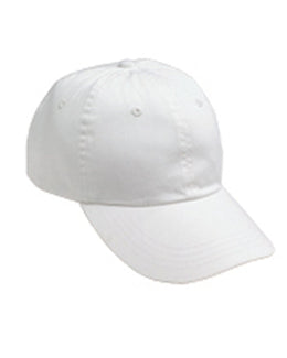 Anvil 6-Panel Pigment-Dyed Twill Cap 145 | White - Front