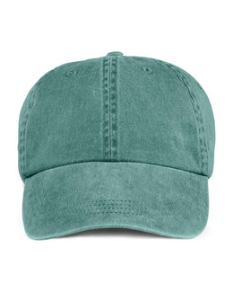 Anvil 6-Panel Pigment-Dyed Twill Cap 145 | Pine - Front