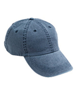 Anvil 6-Panel Pigment-Dyed Twill Cap 145 | Navy - Front
