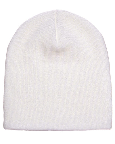 Yupoong Knit Cap 1500 | White - Front