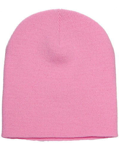 Yupoong Knit Cap 1500 | Baby Pink - Front