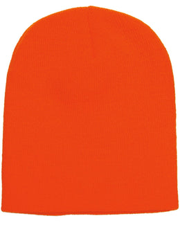 Yupoong Knit Cap 1500 | Blaze Orange - Front