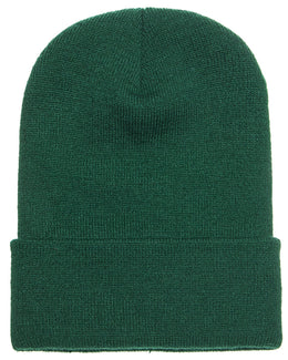 Yupoong Cuffed Knit Cap 1501 | Spruce - Front