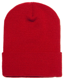 Yupoong Cuffed Knit Cap 1501 | Red - Front