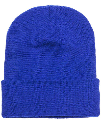Yupoong Cuffed Knit Cap 1501 | Royal - Front