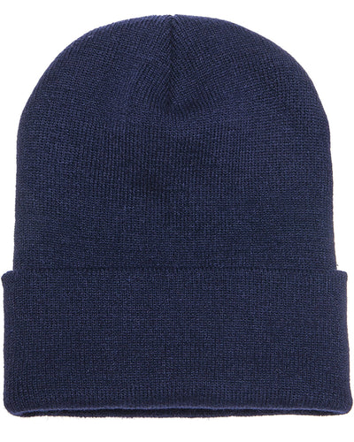 Yupoong Cuffed Knit Cap 1501 | Navy - Front