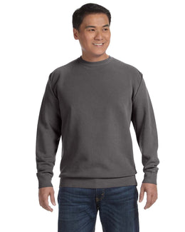 Comfort Colors Garment-Dyed Crewneck Sweatshirt 1566 | Pepper - Front