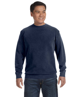 Comfort Colors Garment-Dyed Crewneck Sweatshirt 1566 | True Navy - Front