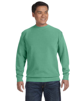 Comfort Colors Garment-Dyed Crewneck Sweatshirt 1566 | Island Green - Front