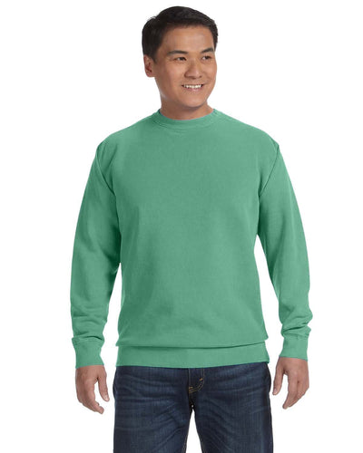 Comfort Colors Garment-Dyed Crewneck Sweatshirt 1566 | Island Green - Front