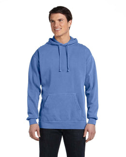 Comfort Colors Pullover Hoodie 1567 | Flo Blue - Front