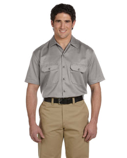 Dickies Short Sleeve Work Shirt 1574 | Silver Gray - Front