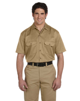 Dickies Short Sleeve Work Shirt 1574 | Khaki - Front