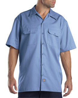 Dickies Short Sleeve Work Shirt 1574 | Gulf Blue - Front