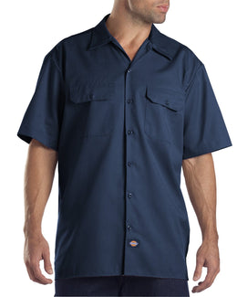 Dickies Short Sleeve Work Shirt 1574 | Navy - Front