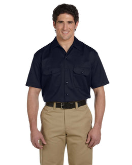Dickies Short Sleeve Work Shirt 1574 | Dark Navy - Front
