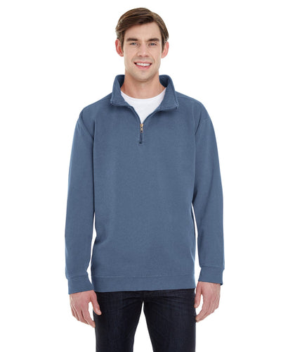Comfort Colors Quarter-Zip Sweatshirt 1580 | Blue Jean - Front