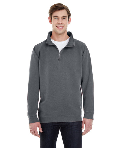 Comfort Colors Quarter-Zip Sweatshirt 1580 | Pepper - Front