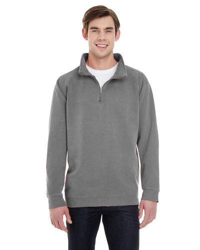 Comfort Colors Quarter-Zip Sweatshirt 1580 | Grey - Front