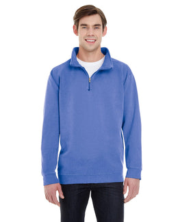 Comfort Colors Quarter-Zip Sweatshirt 1580 | Flo Blue - Front