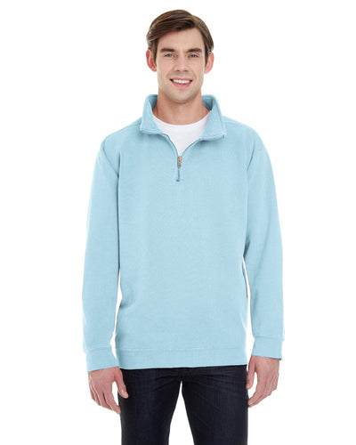 Comfort Colors Quarter-Zip Sweatshirt 1580 | Chambray - Front