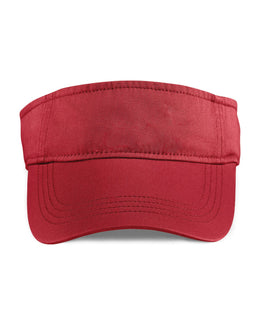 Anvil Solid-Low Profile Twill Visor 158 | Red - Front