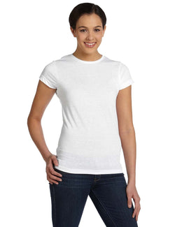 Sublivie Juniors Polyester T-Shirt 1610 | White - Front