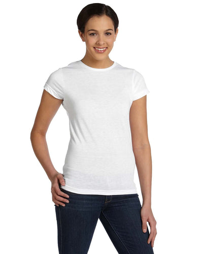 Sublivie Juniors Polyester T-Shirt 1610 | White - Front